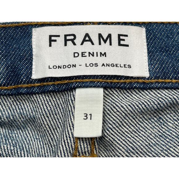 11-7 FRAME Men's Jeans L'Homme Slim Paint Splatter Size 31 - Picture 6 of 10